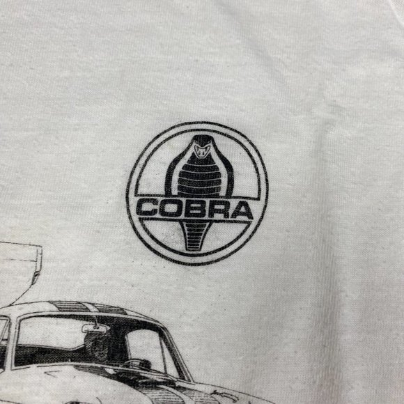 Vintage 70s Shelby Cobra T Shirt Mens Small Medium Healthknit Tag Auto Cars Ford - Picture 4 of 15